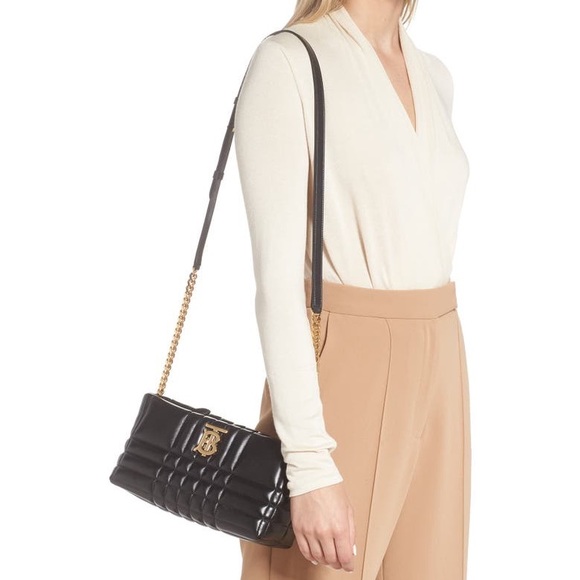 BURBERRY - LOLA SMALL QUILTED CROSSBODY BAG BLACK - Picture 13 of 13